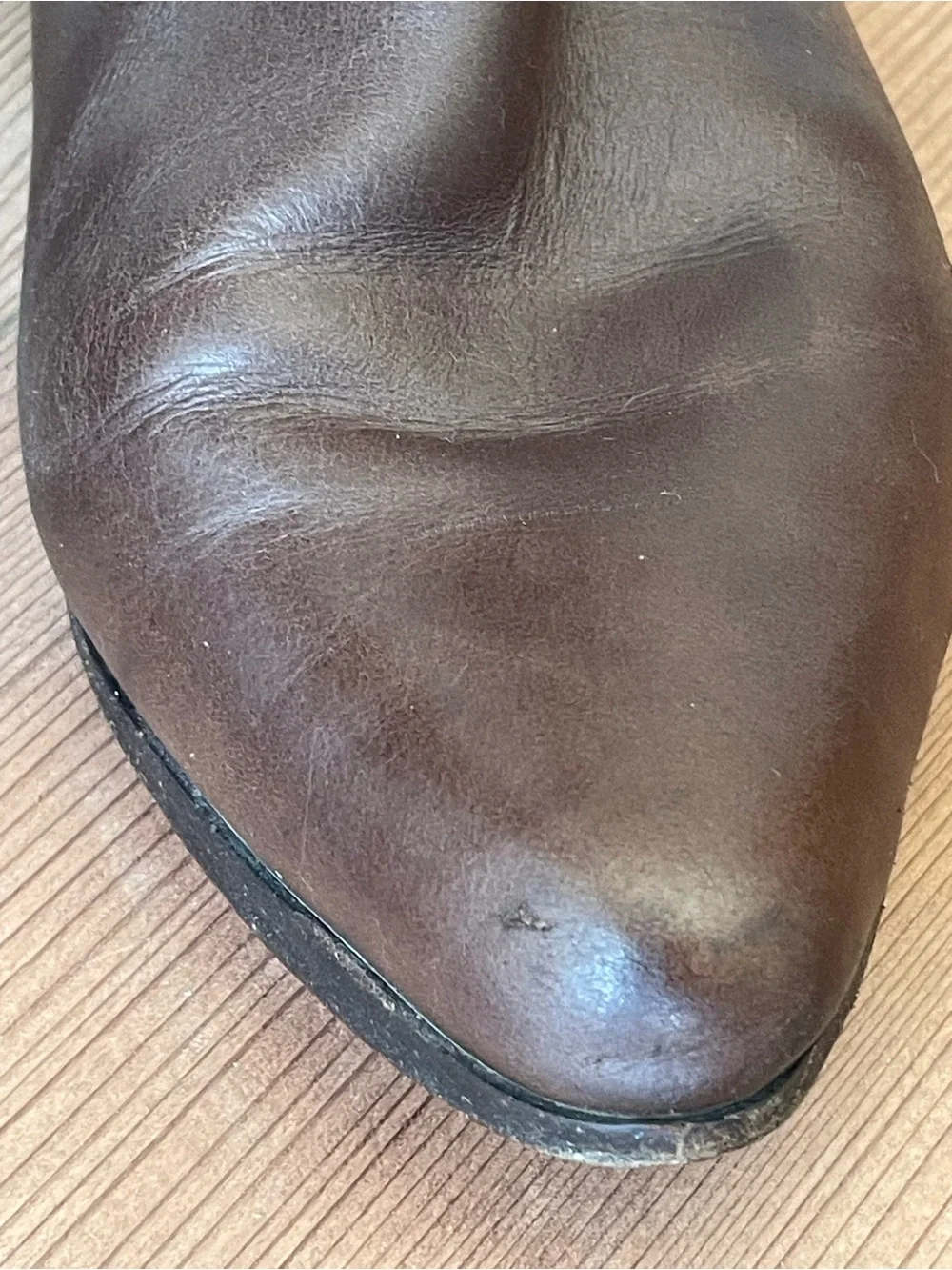 VINTAGE KORS by Michael Kors Brown Leather Riding Boots 9.5